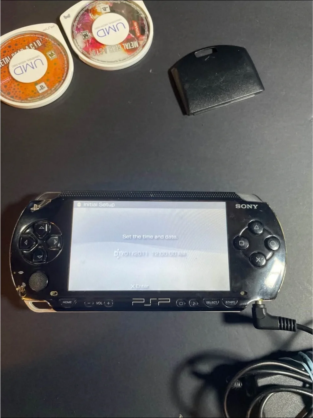Sony PlayStation PSP-1001 With 3 Games, JB Pandora Battery And Case
